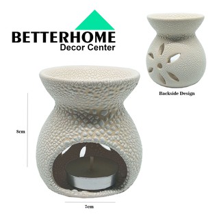 Better Home Ceramic Oil Wax Burner for Aroma and Oil Fragrances (#9488)