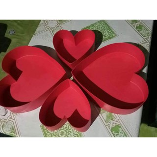 Heart shape hard box with acetate open for customize design