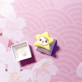 Star yellow Keycap keycaps for Mechanical Keyboard CherryMx Gateron Kailh Switch cute