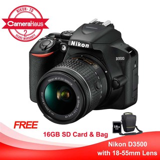 Nikon D3500 Black DSLR Camera with lens 18-55mm