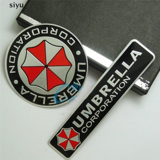 siyu 3D Aluminum Alloy Umbrella Corporation Resident Evil Decals Decorations Badge .