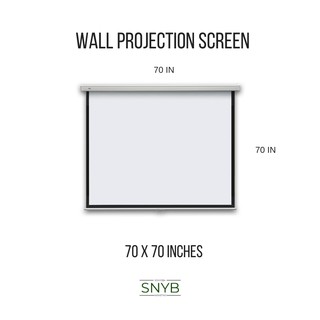 Wall Projection Screen 70 x 70 INCHES