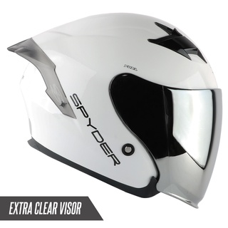 Spyder Open-face Helmet with Dual Visor FUEL PD S0- (FREE CLEAR VISOR)
