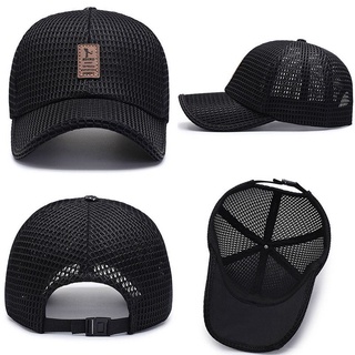 Unisex Classical Mesh Baseball Cap Peaked Cap Sport Breathable Golf Hat Summer Hat Trucker Cap (8)