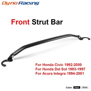 Front Upper Strut Brace Tie Bar Rear Kit For Honda Civic 92-95 EG/93-97 Del Sol/94-01 Integra DC2 Fr
