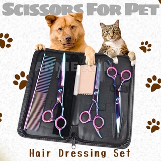 Pet hair scissors dog cat care hairdressing beauty tools dogs grooming for cats groom pet supplies
