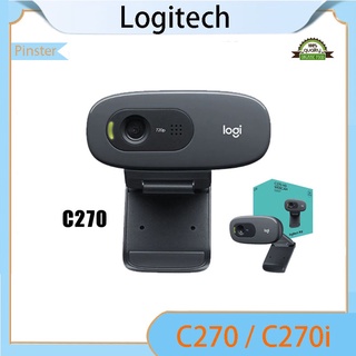 Logitech C270 / C270i Webcam for Computer, HD Video Webcam with Built-in 720P Microphone, USB 2.0 cctv camera