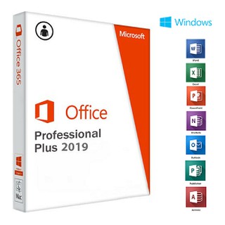 MS Office Pro Plus 2019 DVD Windows 10 PC and Mac OS