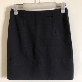 office skirt/office wear/slack tela/black/