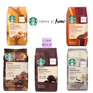 Starbucks Flavored Medium Roast Ground Coffee - 11oz Caramel, Cinnamon Dolce, Vanilla, Mocha (1)