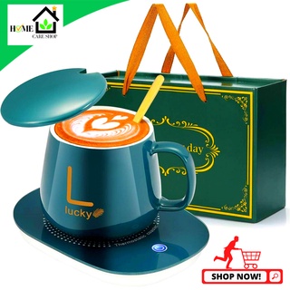 Portable Ceramic Mug Warmer Heating Thermos Cup 55 degree Automatic Water Heater Warm Cup Warmer MUG