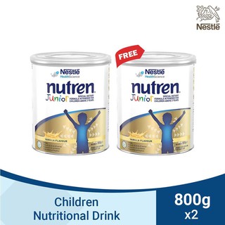 NUTREN Junior Powdered Nutritional Formula for Children 800g with FREE Nutren Junior 800g