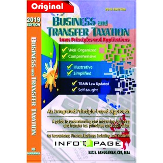 (AUTHENTIC) Business & Transfer Taxation Laws Principles and Applications by Banggawan c2019