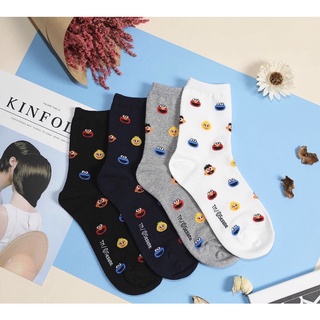 Korean Socks - Sesame Street Socks - Elmo Socks - Iconic Socks