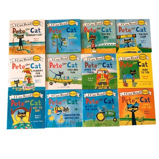 picture stories℡☬✌12 Book/Set I Can Read The Pete Cat English Picture Books Story Book Educactional