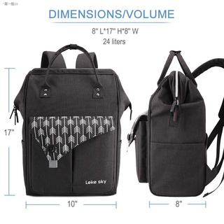 ∈✱◎Lekesky baby diaper bag large black storage bag waterproof backpack can be business backpack (2)