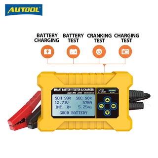 12V AUTOOL BT380 Car Battery Charging+Battery Tester | Automotive Emergency Capacitor Emergency Star