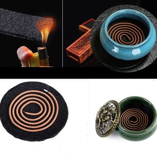 【MIC】10Pcs/Set Reusable Fireproof Mat Incense Sticks Coil Burner Holder Ash Catcher Pad Flame Cotton
