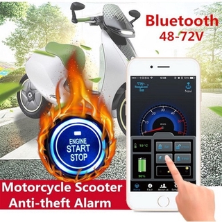 Motorcycle Anti-theft Alarm Security System+Remote Control Keyless Engine Start (1)