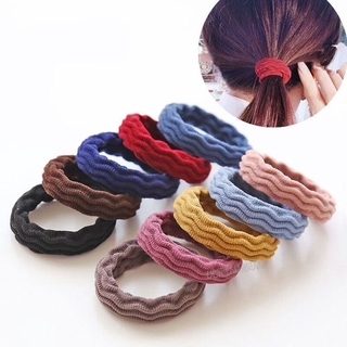10PCS Elastic Hair Bands Basic Tie Scrunchie Ponytail Rubber