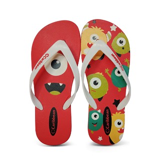 Caribbean Kids - Unisex Flip-flops: Zala (Red)