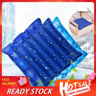 DYL_Snowflake Drip Print Water Filling Ice Cushion Home Car Chair Pad Cooling Pillow