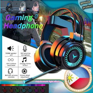 Gaming Headphones PC Noise Cancelling Headphones Wired Headset with Mic for PC Cell Phone (1)
