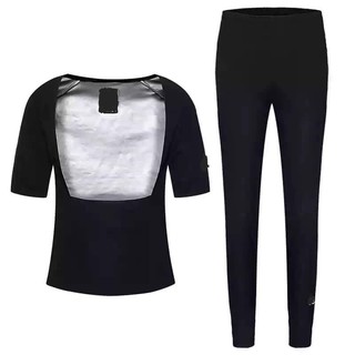 Fitness Sauna Suit Sweat Clothes Gym Training Workout Sweat suit (4)