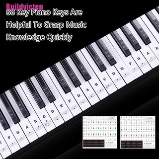 [Victen] 54 61 88 Keys Electronic Piano Keyboard Sound Name Stickers Key Sticker