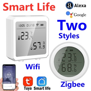 Tuya WIFI Zigbee Temperature and Humidity Sensor Controller Meter Indoor Hygrometer Thermometer with