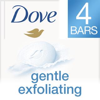 Dove Bar Gentle Exfoliating 4oz x4