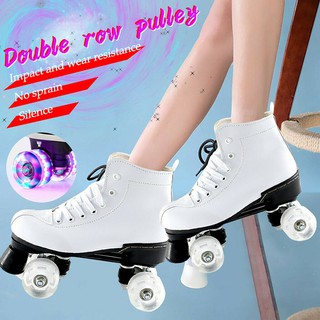 ☞Hot☜ Roller Skates Adult Double Row Of Four Wheel