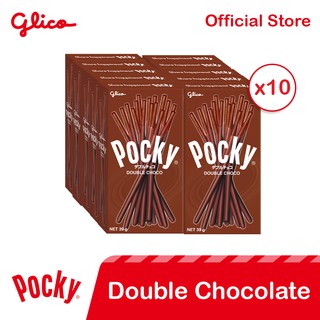 Pocky Double Choco Biscuit Sticks 39g 10s
