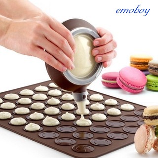 Stock Silicone Macaron Macaroon Pastry Oven Baking Mould Sheet Mat 30-Cavity DIY Mold