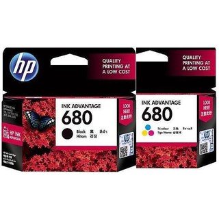 HP 680 Black and Tri-color Original Ink Advantage Combo Bundle