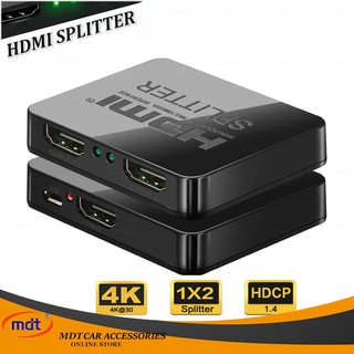 4K HDMI Splitter Full HD 1080p Video HDMI Switch Switcher 1X2 Split 1 in 2 Out Amplifier DualDisplay