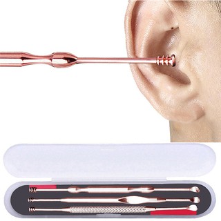 Earpick Cleaner Kit 3pcs Ear Pick Ear Wax Remover Curette Cleaning Set