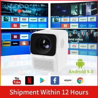 Global Version Wanbo T2 MAX LCD Projector LED Support Vertical keystone Correction Portable Mini