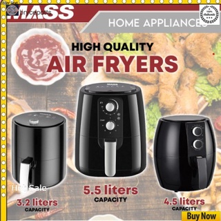 【bryce】 Air Fryer 4.5 LITERS High Quality MASS Air Fryer with warranty No Oil Needed, Healthy