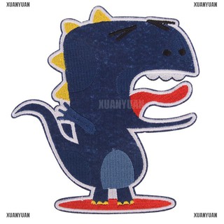 {XUANYUAN}dinosaur patches sew fabric sticker badge embroidered iron on patch di