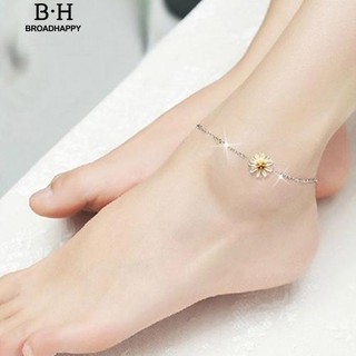【COD】Elegant Silver Plated Little Daisy Charm Beach Bare Foot Anklet Jewelry (1)
