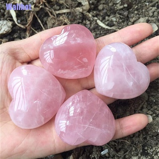 Wallhot> 1Pc New Natural Quartz Heart Shaped Pink Crystal Love Healing Gemstones Collection