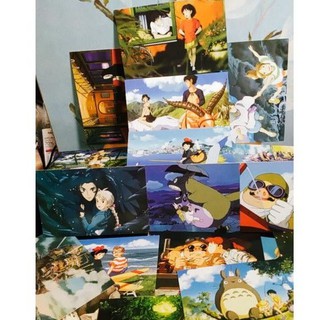 Studio Ghibli postcard Bookmark Miyazaki Hayao totoro Kiki's Delivery Servic Laputa Nausicaa Spirite