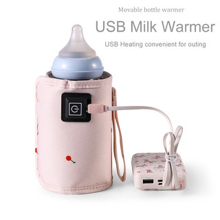 Baby Bottle Heating Bag USB Baby Bottle Thermostat Portable Breast Milk Heating Bag Baby Nursing Bot