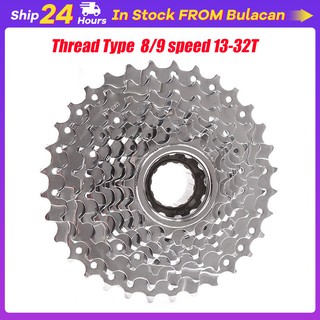 【Ready Stock】8/9 Speed 13-32T Cogs Steel Thread Type Sprockets for Mountain Bike Bicycle