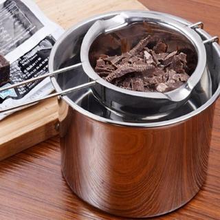 1Pc-Stainless Steel Chocolate Heating Melting Kettle Boiler Fondue Bowl Heating Melting Kettle Pot Pan Butter Cheese Heating Bowl baking Accessories Pastry Tools (8)