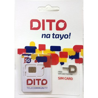 DITO Telecommunity 5G Sim Card with Sim Ejector Pin