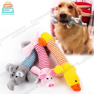 Pet puppies plush toy masticator squeaky sound pig, elephant, duck, ball