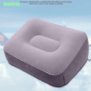 ❤MA Soft Footrest Pillow PVC Inflatable Foot Rest Pillow Cushion Air Travel Office