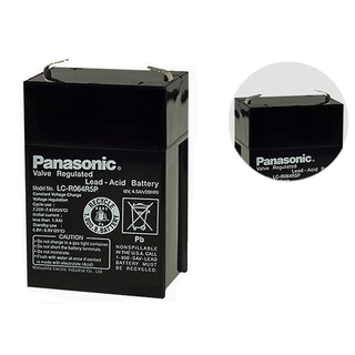 6 Volts 4.5 Amps Panasonic Sealed Lead Rechargeable Battery 6V